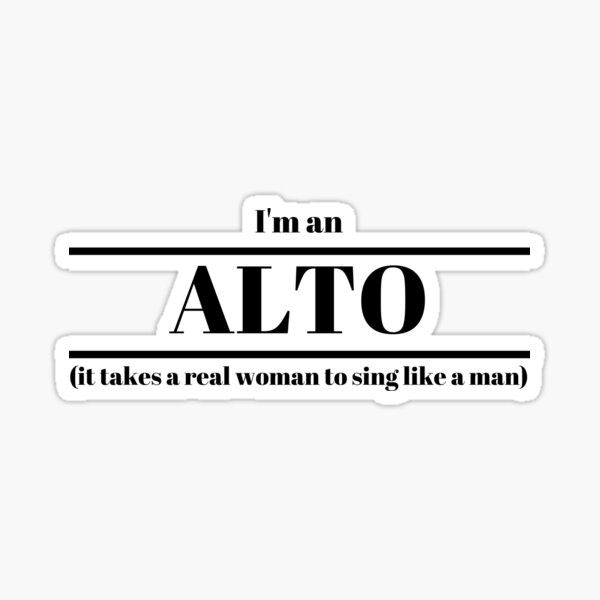 Choir Alto Sticker