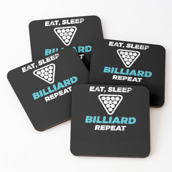 Item preview, Eat Sleep Repeat Billiards Quote Snooker Pool designed and sold by jeffded.
