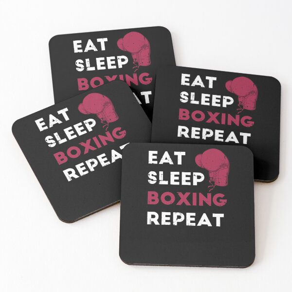 Item preview, Eat Sleep Boxing Repeat Martial Arts Quote designed and sold by jeffded.