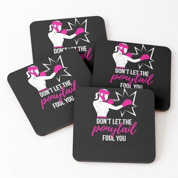 Item preview, Don't Let The Ponytail Fool You Boxing Girl designed and sold by jeffded.