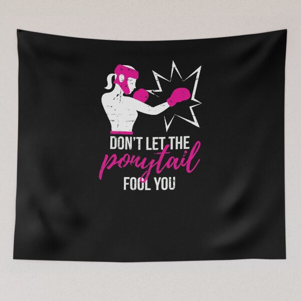 Item preview, Don't Let The Ponytail Fool You Boxing Girl designed and sold by jeffded.
