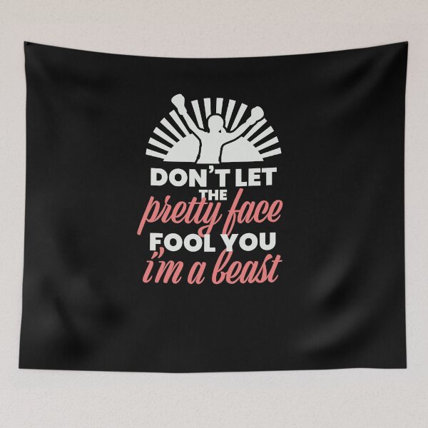 Item preview, Don't Let The Pretty Face Fool You Boxing Girl designed and sold by jeffded.