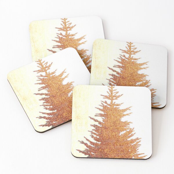 Item preview, Glitter fir on a light golden background designed and sold by Ute Bivona.