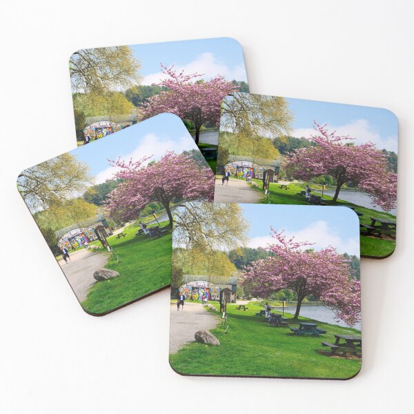 Item preview, Cherry tree in blossom, River Barrow, St Mullins, County Carlow, Ireland designed and sold by AndrewJonesFoto.