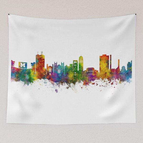 Item preview, Ann Arbor Michigan Skyline designed and sold by ArtPrints.