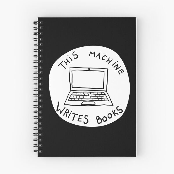 Item preview, This Machine Writes Books - Circle - White designed and sold by MOREDANKMEMES.