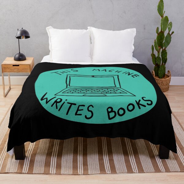 Item preview, This Machine Writes Books - Circle - Teal designed and sold by MOREDANKMEMES.