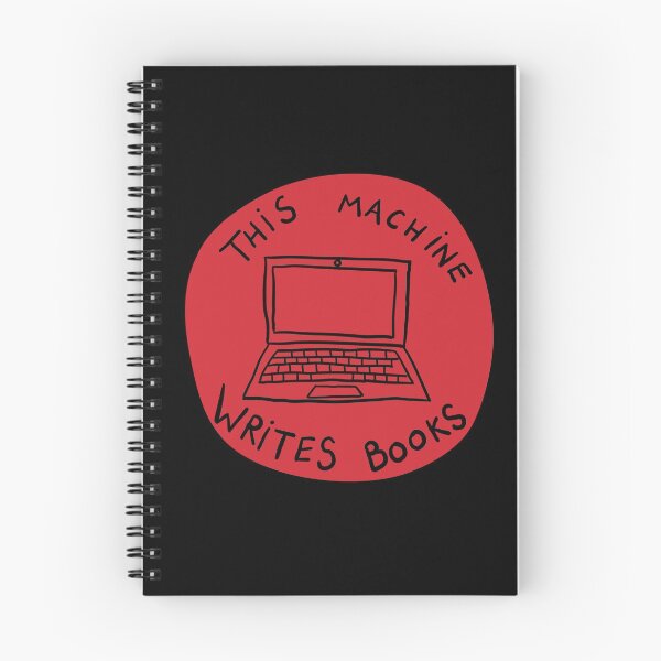 Item preview, This Machine Writes Books - Circle - Red designed and sold by MOREDANKMEMES.