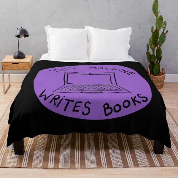 Item preview, This Machine Writes Books - Circle - Purple designed and sold by MOREDANKMEMES.