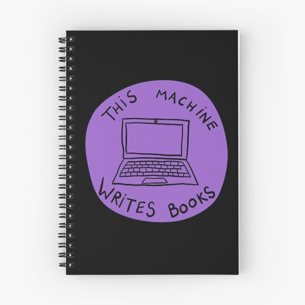 Item preview, This Machine Writes Books - Circle - Purple designed and sold by MOREDANKMEMES.