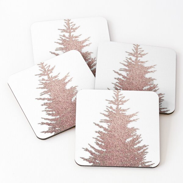 Item preview, Old pink glitter fir on a white background designed and sold by Ute Bivona.