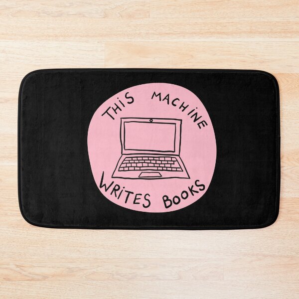 Item preview, This Machine Writes Books - Circle - Pink designed and sold by MOREDANKMEMES.
