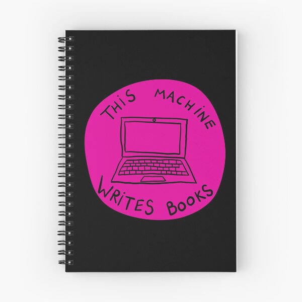 Item preview, This Machine Writes Books - Circle - Magenta designed and sold by MOREDANKMEMES.