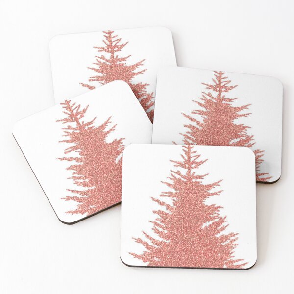 Item preview, Pink sparkling fir on a white background designed and sold by Ute Bivona.