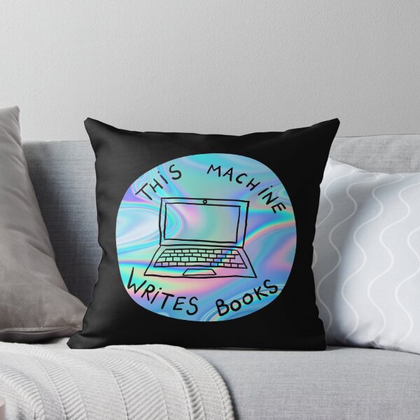 Item preview, This Machine Writes Books - Circle - Iridescent  designed and sold by MOREDANKMEMES.