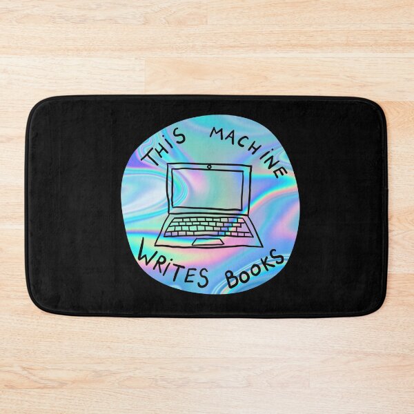 Item preview, This Machine Writes Books - Circle - Iridescent  designed and sold by MOREDANKMEMES.