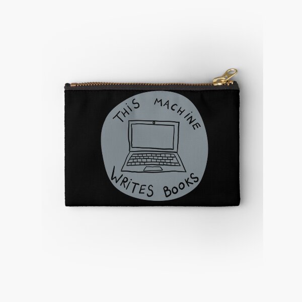 Item preview, This Machine Writes Books - Circle - Grey designed and sold by MOREDANKMEMES.