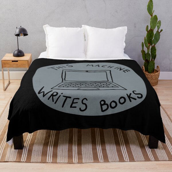 Item preview, This Machine Writes Books - Circle - Grey designed and sold by MOREDANKMEMES.