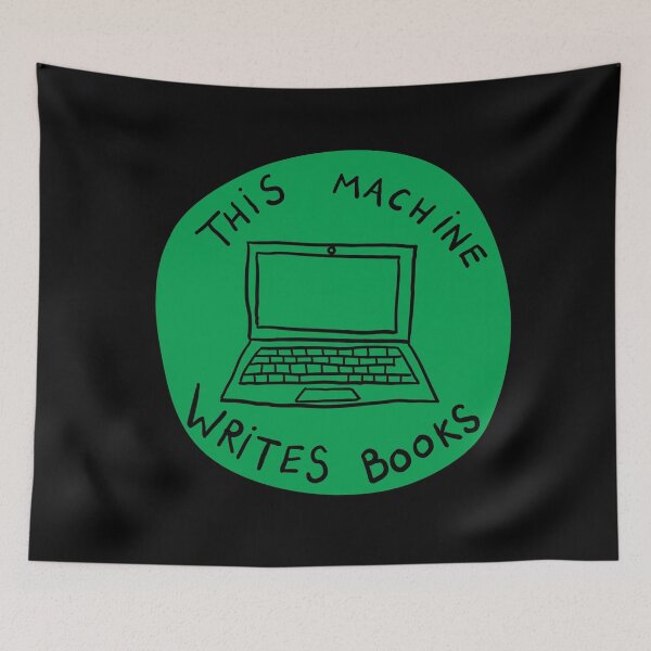 Item preview, This Machine Writes Books - Circle - Green designed and sold by MOREDANKMEMES.