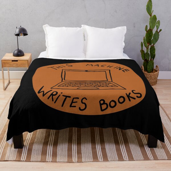 Item preview, This Machine Writes Books - Circle - Coffee Brown designed and sold by MOREDANKMEMES.