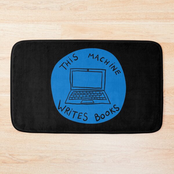 Item preview, This Machine Writes Books - Circle - Blue designed and sold by MOREDANKMEMES.