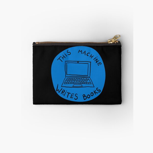 Item preview, This Machine Writes Books - Circle - Blue designed and sold by MOREDANKMEMES.