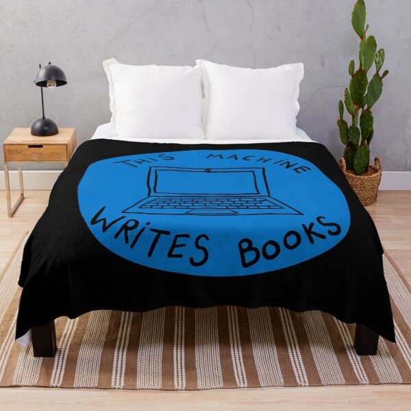 Item preview, This Machine Writes Books - Circle - Blue designed and sold by MOREDANKMEMES.