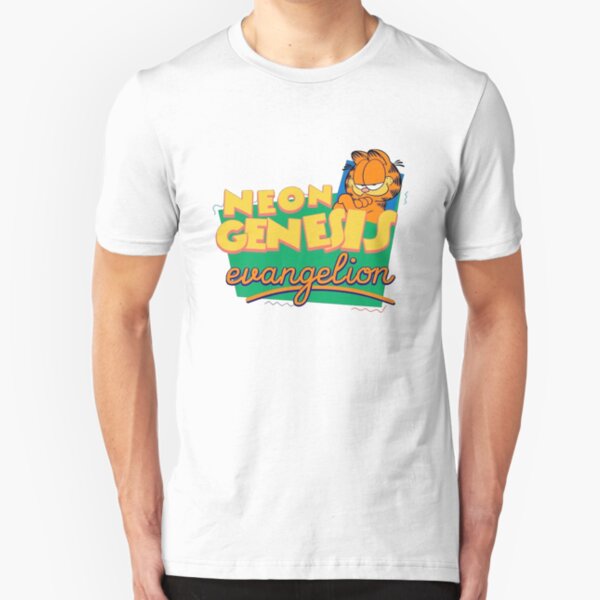 Neon Genesis Garfield Slim Fit T-Shirt