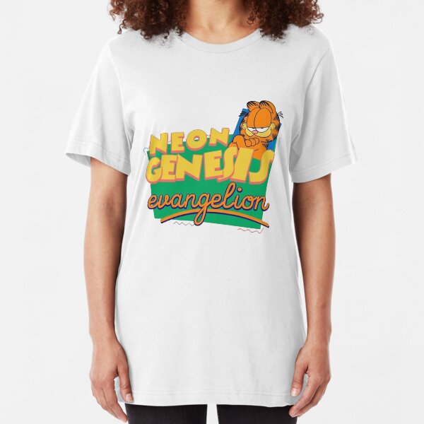 neon genesis garfield Slim Fit T-Shirt