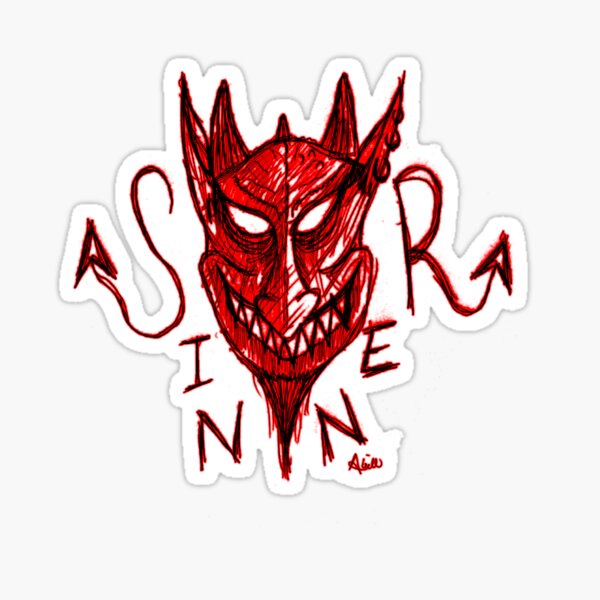 Devil Face Stickers Redbubble