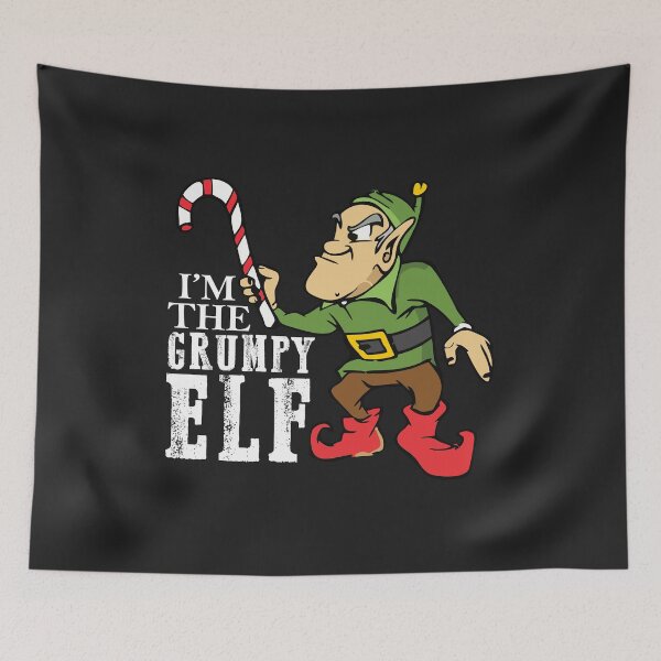Item preview, Grumpy Elf matching family group elf squad Christmas gift designed and sold by hadleydesigns.