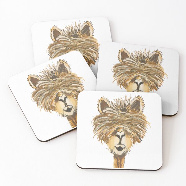 Item preview, Llama in watercolor designed and sold by Kim Lewellyan.