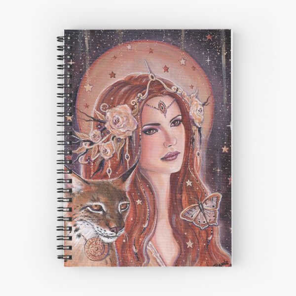 Item preview, Freya goddess with Lynx by Renee Lavoie designed and sold by Renee Lavoie.