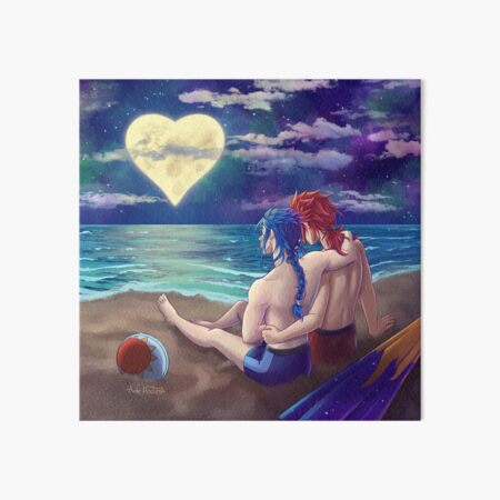 Vista previa del artículo con la obra «Verano - Sun & Moon (Lea & Isa) - Noche KH», diseñado y vendido por AmeNocturna.