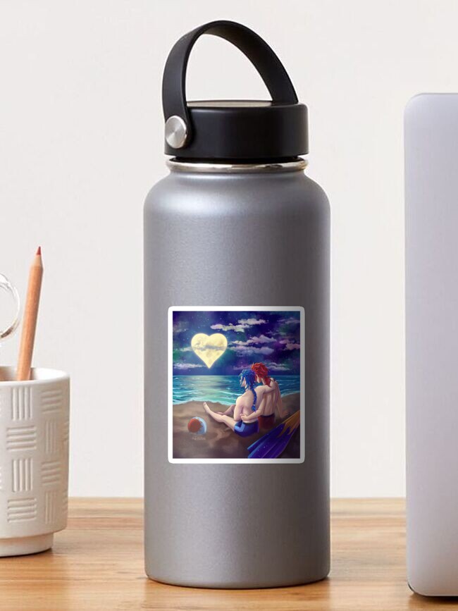 Imagen 1 de 3, Pegatina con la obra Verano - Sun & Moon (Lea & Isa) - Noche KH, diseñada y vendida por AmeNocturna.