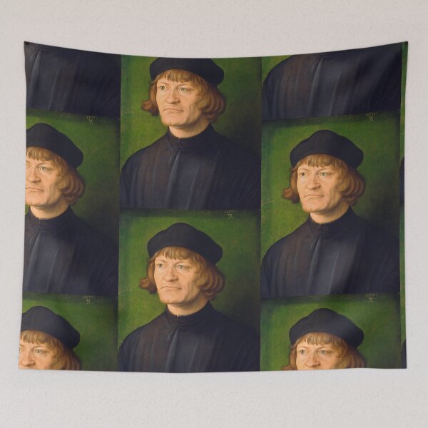 Item preview, portrait of a clergyman by Albrecht Durer circa 1500 designed and sold by Vintage Designs +.