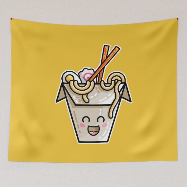 Item preview, Kawaii Cute Ramen Noodles Takeaway Box designed and sold by Flaming Imp.