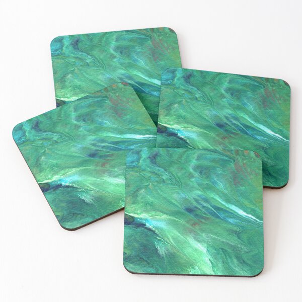 Item preview, Fluid Art In Greens and Blue designed and sold by Cleave.
