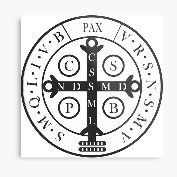 Saint Benedict Medal Metal Print