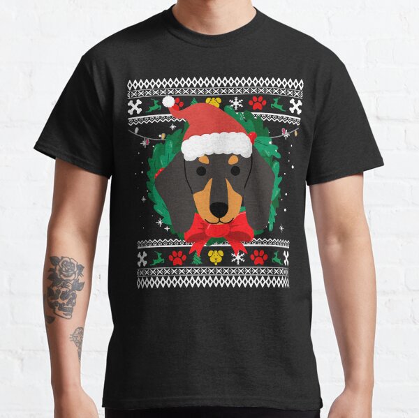 Dachshund Ugly Christmas Sweater Classic T-Shirt