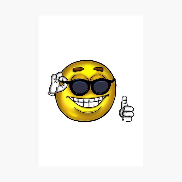 sunglass emoji thumbs up meme