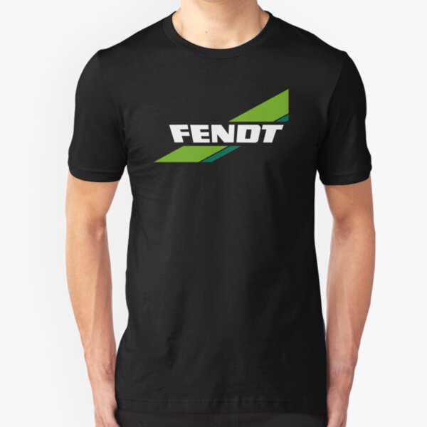 Fendt Tractors Old Logo Green White Slim Fit T-Shirt