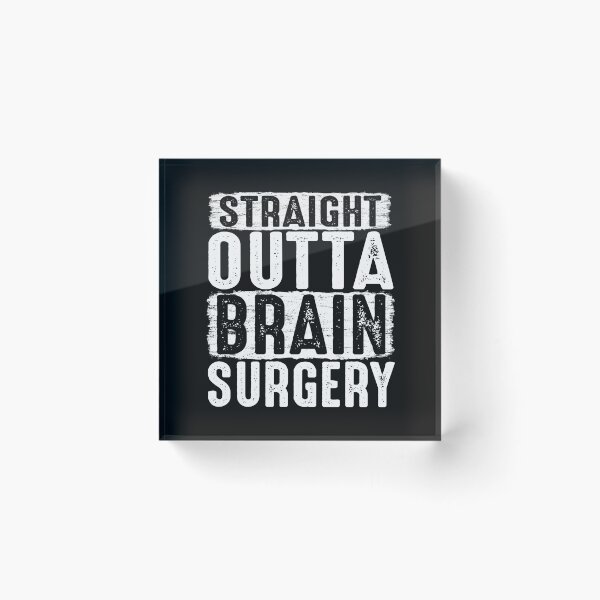 Item preview, Straight Outta Brain Surgery get well soon gifts with funny saying  designed and sold by alenaz.