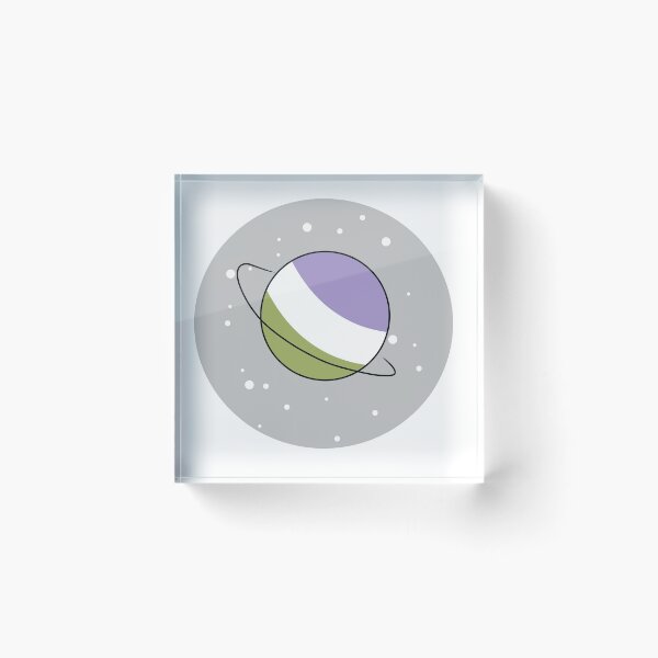 Item preview, Genderqueer Pride Planet designed and sold by BlueberryChi.