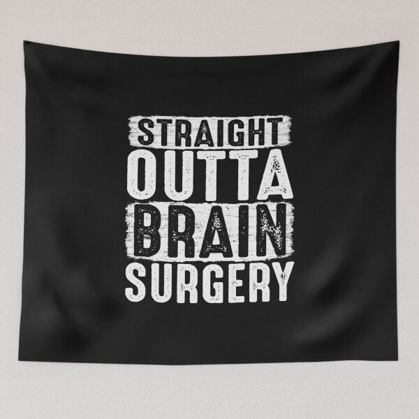 Item preview, Straight Outta Brain Surgery get well soon gifts with funny saying  designed and sold by alenaz.