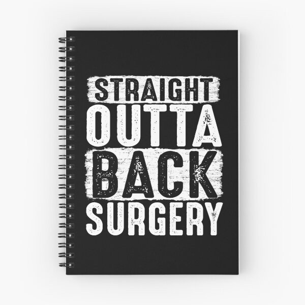 Item preview, Straight Outta Back Surgery get well soon gifts funny post surgery quote designed and sold by alenaz.