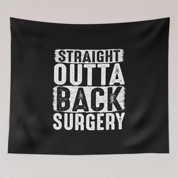 Item preview, Straight Outta Back Surgery get well soon gifts funny post surgery quote designed and sold by alenaz.