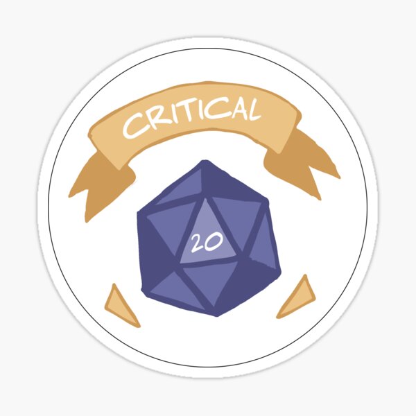 Critical 20 Sticker