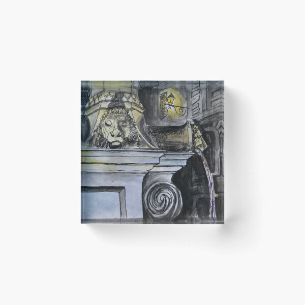 Item preview, Watercolor Sketch - The Fountain of Place du Grand-Mézel, Genève. 2014 designed and sold by Igor Pozdnyakov.
