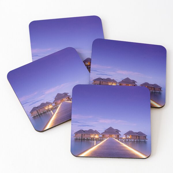 Item preview, Luxury Maldives Island Vacation, Purple Sunset  designed and sold by newburyboutique.